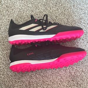 Adidas Copa Black with Pink Accents Soccer Shoes